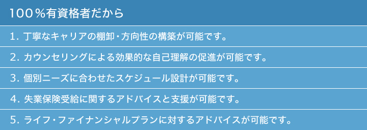経験だけじゃない、資格に基づいたキャリアカウンセリングが安心に繋がります
